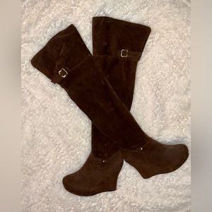 Over the Knee Suede Boots